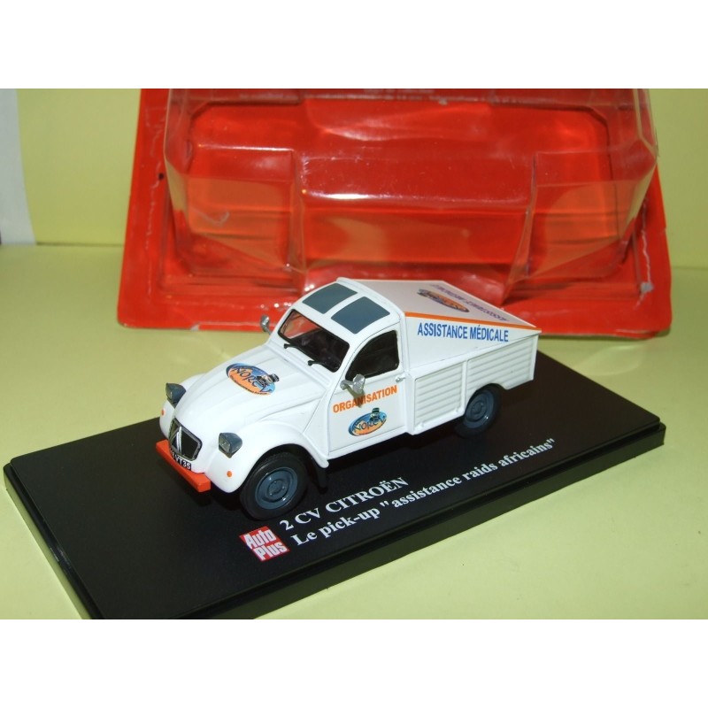CITROEN 2CV NÂ°062 PICK UP ASSISTANCE RAIDS AFRICAINS AUTO PLUS 1:43