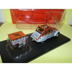 CITROEN 2CV N°076 DE CYCLO CLUB ET SA REMORQUE AUTO PLUS 1:43