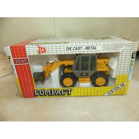 TRACTEUR GRUE TELESCOPIQUE AVEC FOURCHE JCB 525-58  JOAL 166 1:35