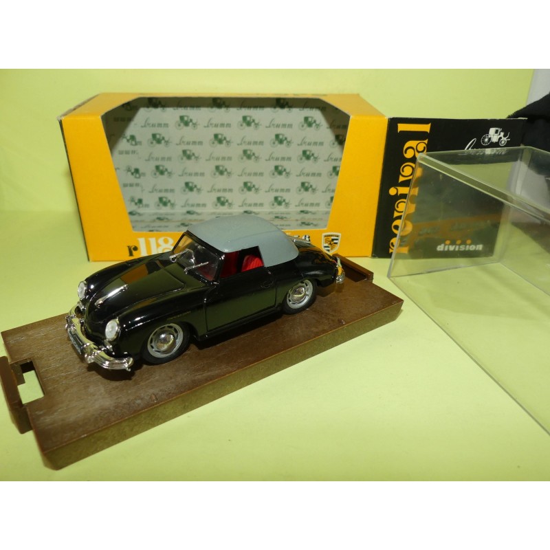 PORSCHE 356 CABRIOLET CAPOTE 1950 Noir BRUMM R118 1:43