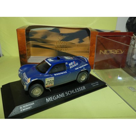 RENAULT MEGANE SCHLESSER RALLYE PARIS DAKAR 2000 NOREV 1:43 1er version salie