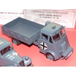 CITROEN TRACTION & RENAULT AHN COFFRET MILITAIRE ATLAS 1:43
