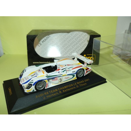 AUDI R8 NÂ°3 LE MANS 2001 IXO LMM003 1:43