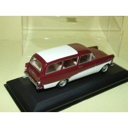 OPEL REKORD CARAVAN P1 Bordeaux & Blanc  MINICHAMPS 1:43