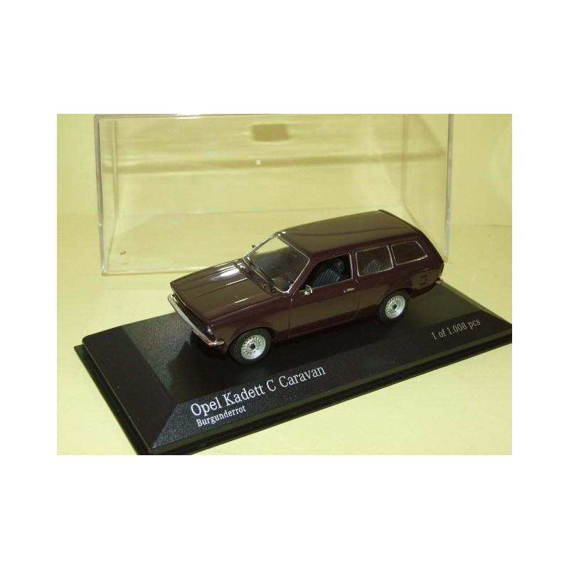 OPEL  KADETT C CARAVAN 1973-1977 Burgunderrot  MINICHAMPS 1:43