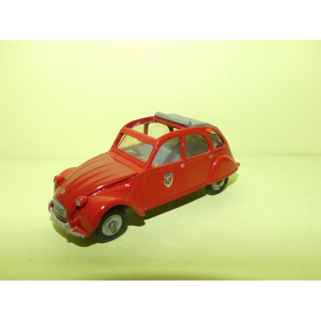 CITROEN 2CV POMPIERS DINKY TOYS 500 1:43 Repeint sans boite