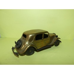 CITROEN TRACTION 15 EN METAL DORée Made Italy 1:36 sans boite