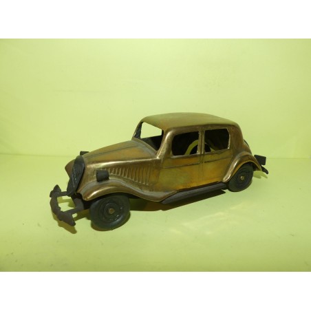 CITROEN TRACTION 15 EN METAL DORée Made Italy 1:36 sans boite