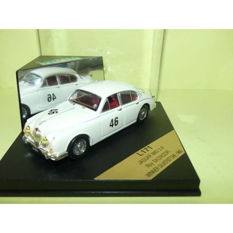 JAGUAR MKII 3.8 NÂ°46 SILVERSTONE 1960 R. SALVADORI VITESSE L171 1:43 1er