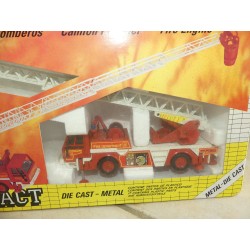 CAMION GRUE ET HELICOPTERE POMPIERS COFFRET  JOAL 409 1:50