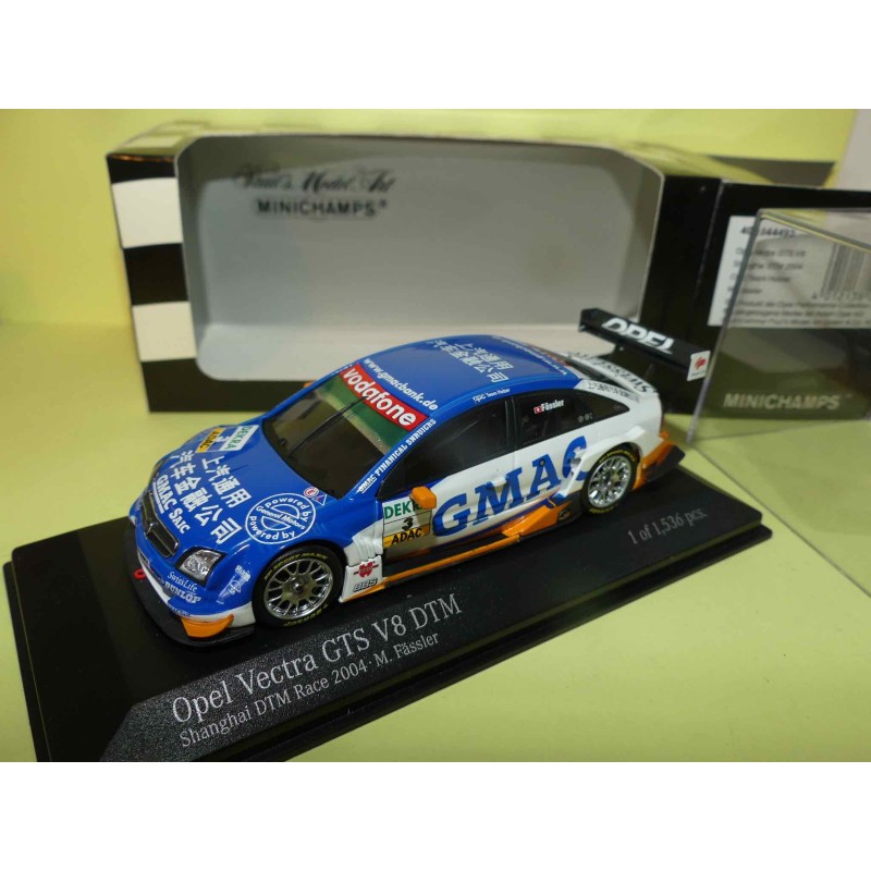 OPEL VECTRA GTS V8 NÂ°3 SHANGAI DTM 2004 M. FASSLER MINICHAMPS 1:43