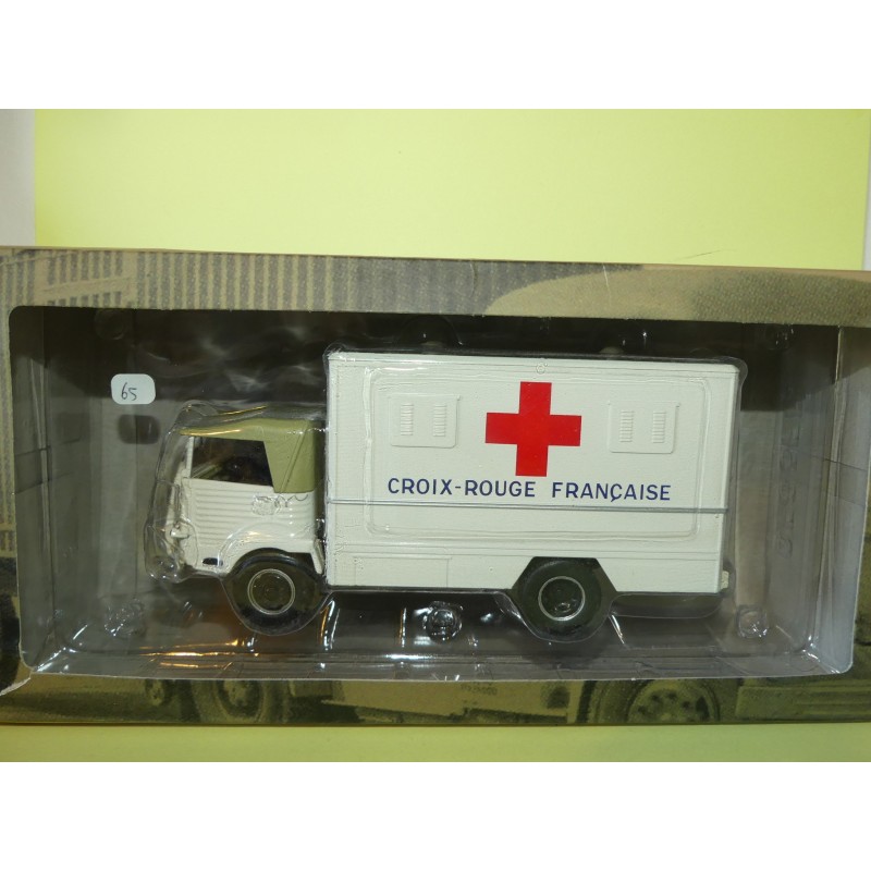 CAMION D'AUTREFOIS NÂ°65 SIMCA Cargo 4x4 Ambulance Croix rouge 1959 ALTAYA 1:43