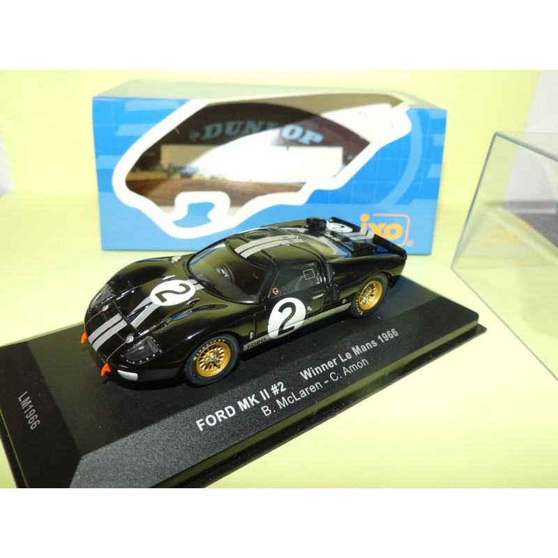 FORD MK II NÂ°2 LE MANS 1966 IXO LM1966 1:43 ArrivÃ©e 1Ã¨r