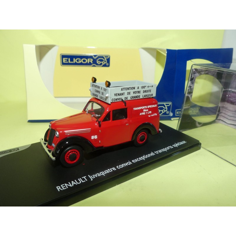 RENAULT JUVAQUATRE CONVOI EXCEPTIONNEL TRANSPORTS SPECIAUX ELIGOR 1:43