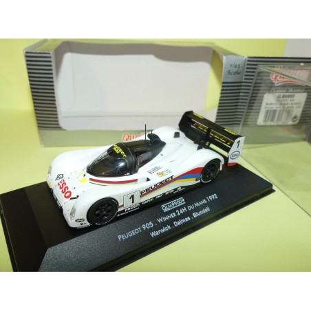 PEUGEOT 905 NÂ°1 LE MANS 1992 QUARTZO QLM99009 1:43 ArrivÃ©e 1Ã¨r