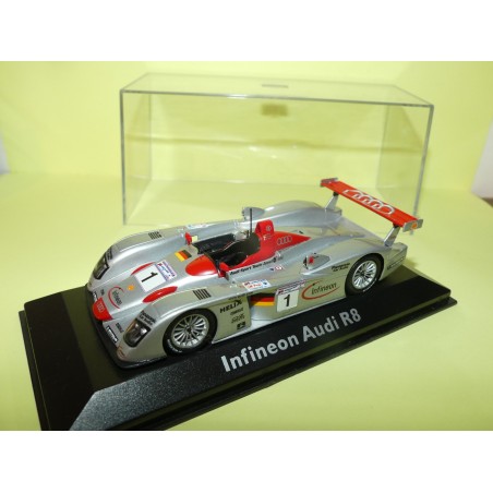 AUDI R8 NÂ°1 LE MANS 2001 MINICHAMPS 1:43 ArrivÃ©e 1Ã¨me  sans contreboite