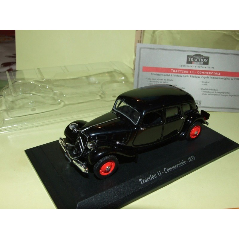 CITROEN TRACTION 11 COMMERCIALE 1939 Noir UNIVERSAL HOBBIES 1:43 blister