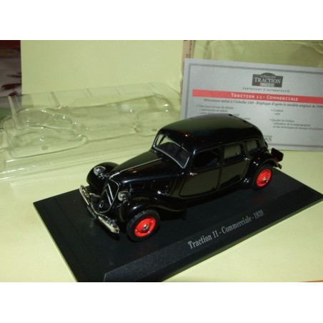 CITROEN TRACTION 11 COMMERCIALE 1939 Noir UNIVERSAL HOBBIES 1:43 blister