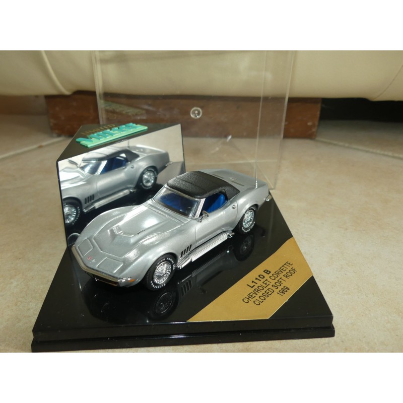 CHEVROLET CORVETTE C3 1969 Gris Capote Noir VITESSE L110 B 1:43