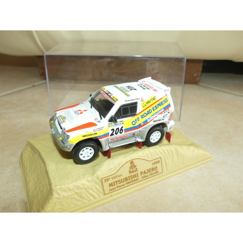MITSUBISHI PAJERO NÂ°206 RALLYE PARIS DAKAR 1998 FONTENAY NOREV 1:43