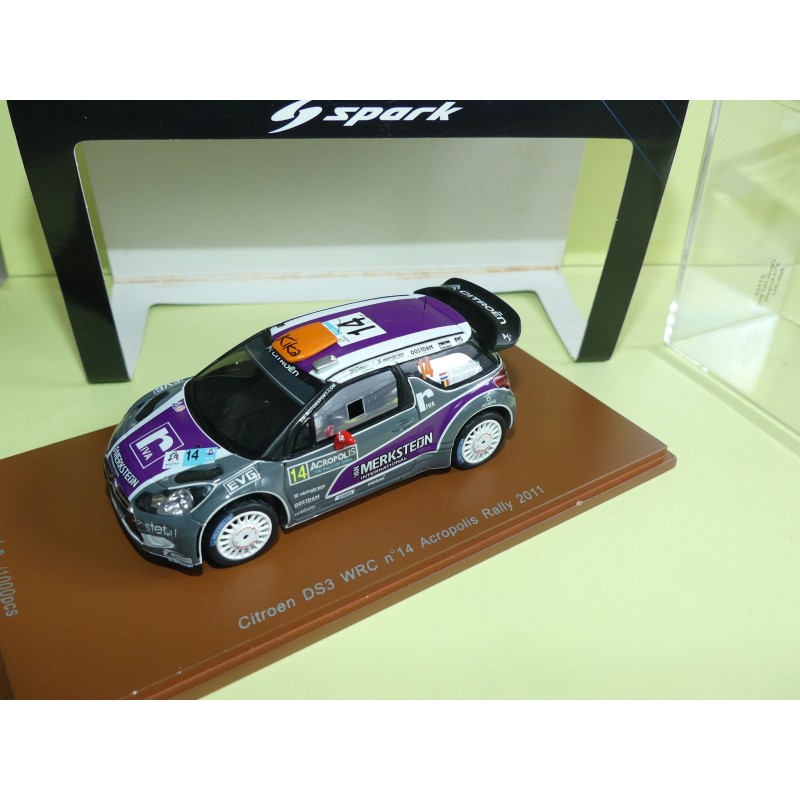 CITROEN DS3 WRC RALLYE D'ACROPOLE 2011 P. VAN MERKSTEIJN SPARK S3305 1:43