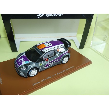 CITROEN DS3 WRC RALLYE D'ACROPOLE 2011 P. VAN MERKSTEIJN SPARK S3305 1:43