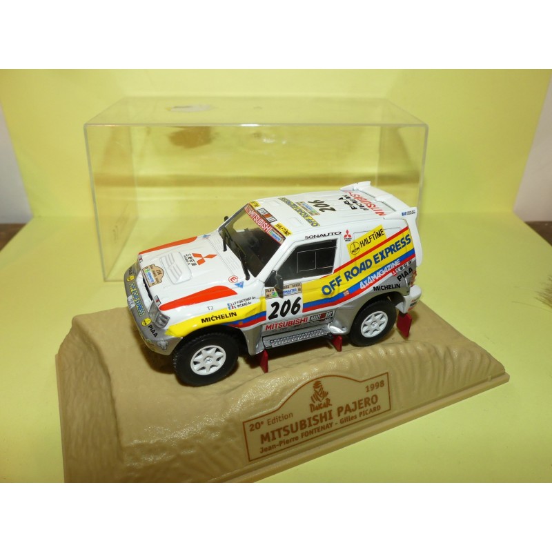 MITSUBISHI PAJERO N°206 RALLYE PARIS DAKAR 1998 NOREV 1:43 1er