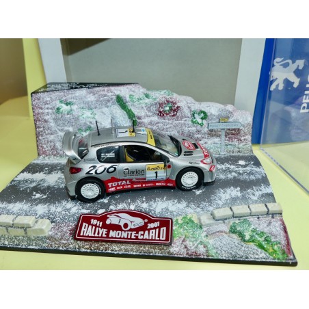 PEUGEOT 206 WRC RALLYE MONTE CARLO 2001 M. GRONHOLM NOREV 1:43