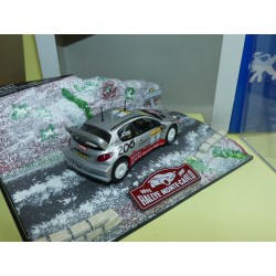 PEUGEOT 206 WRC RALLYE MONTE CARLO 2001 M. GRONHOLM NOREV 1:43
