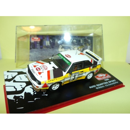 AUDI QUATTRO RALLYE MONTE CARLO 1985 W. ROHRL ALTAYA 1:43 15ème socle fendu