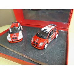CITROEN C2 SUPER 1600 RALLYE CHARBONNIÃˆRES HENRY et C2 PRESENTATION Coffret NOREV 1:43