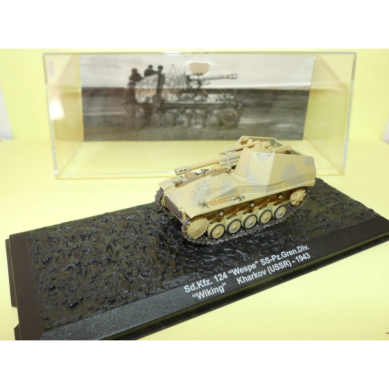 BLINDÃ‰ MILITAIRE NÂ°13 Sd.Kfz.124 WESPE URSS 1943 ALTAYA 1:72