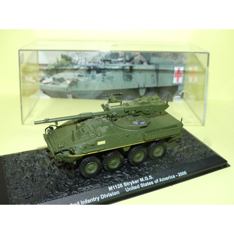 BLINDÃ‰ MILITAIRE NÂ°24 M1128 STRYKER MGS USA 2006 ALTAYA 1:72