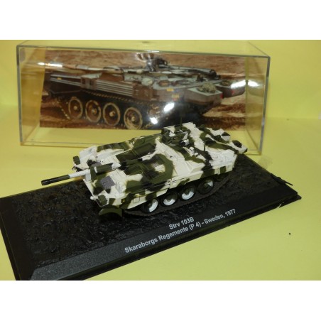 BLINDÃ‰ MILITAIRE NÂ°32 STRV 103B SUEDE 1977 ALTAYA 1:72