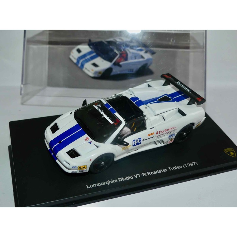 LAMBORGHINI DIABLO VT-R ROADSTER TROFEO 1997 RACING CAR IXO PRESSE 1:43
