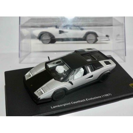 LAMBORGHINI COUNTACH EVOLUZIONE 1987 Gris et Noir IXO PRESSE 1:43