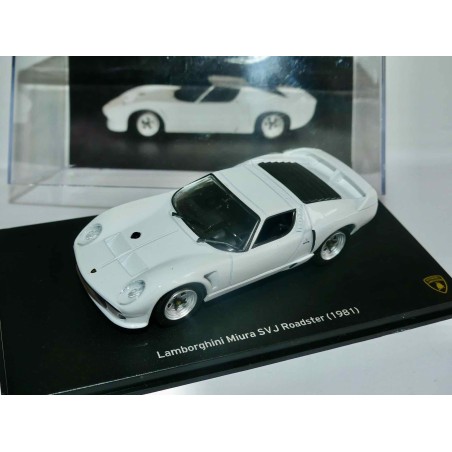 LAMBORGHINI MIURA SVJ ROADSTER 1981 Blanc IXO PRESSE 1:43