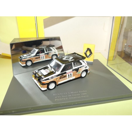 RENAULT 5 MAXI RALLYE TOUR DE CORSE 1986 CHATRIOT UNIVERSAL HOBBIES 1:43 2Ã¨me