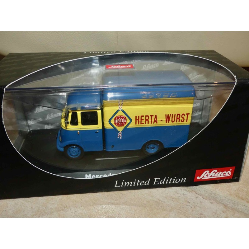 MERCEDES L319 KOFFERWAGEN HERTA WURST SCHUCO 02902 1:43