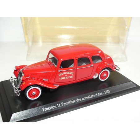 CITROEN TRACTION 11 FAMILIALE DES POMPIERS Dâ€™AZE 1955 UNIVERSAL HOBBIES 1:43 blister