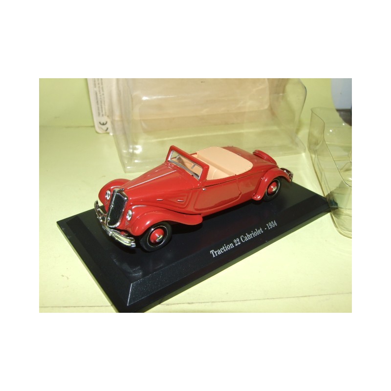 CITROEN TRACTION 22 CABRIOLET 1934 Bordeaux UNIVERSAL HOBBIES 1:43 blister