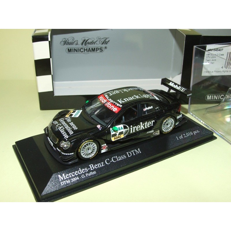 MERCEDES CLASSE C N°7 DTM 2004 PAFFETT MINICHAMPS 1:43