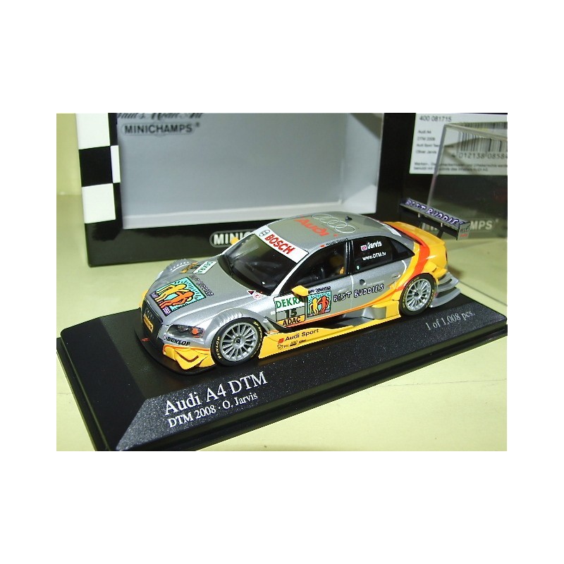 AUDI A4 N°15 DTM 2008 O. JARVIS MINICHAMPS 1:43