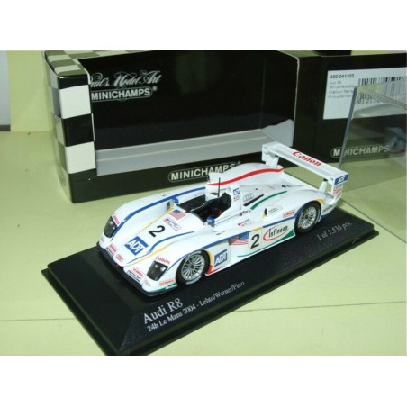 AUDI R8 NÂ°2 LE MANS 2004 MINICHAMPS 1:43