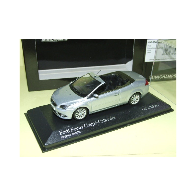 FORD FOCUS CABRIOLET II Phase 1 2008 Gris MINICHAMPS 1:43