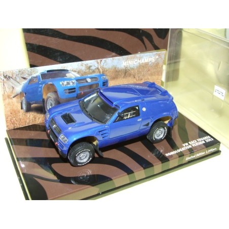 VW TOUAREG RACE Version Homologation PARIS DAKAR 2003 MINICHAMPS 1:43 imperfection contreboite