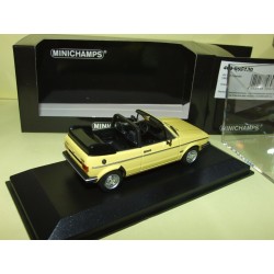 VW GOLF CABRIOLET 1980 Jaune MINICHAMPS 1:43