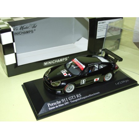 PORSCHE 911 GT3 RS N°91 LE MANS 2005 ESSAI MINICHAMPS 1:43