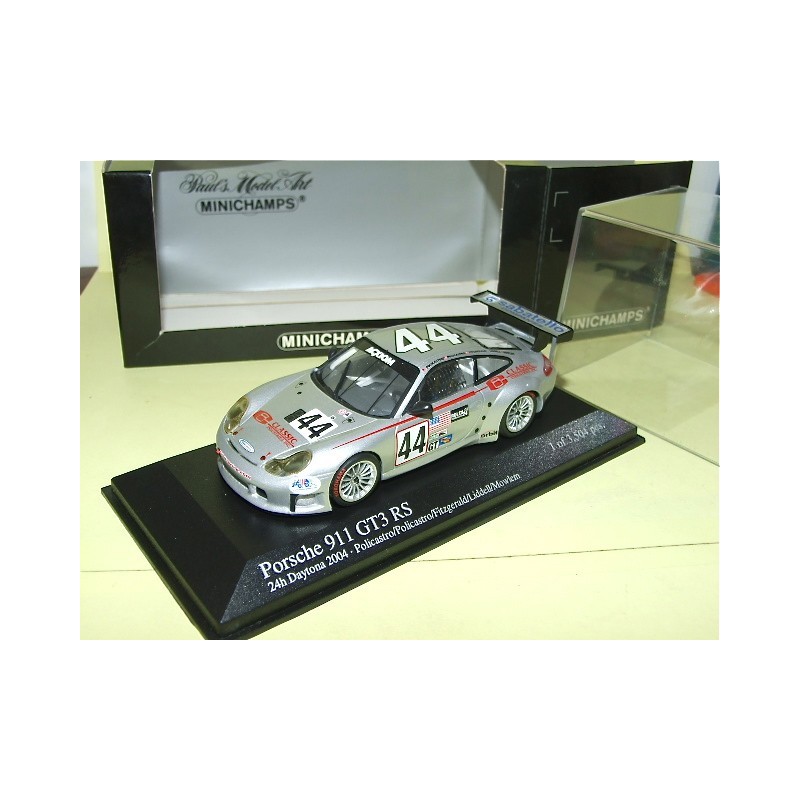 PORSCHE 911 GT3 RS  NÂ°44 24H DAYTONA 2004 MINICHAMPS 1:43