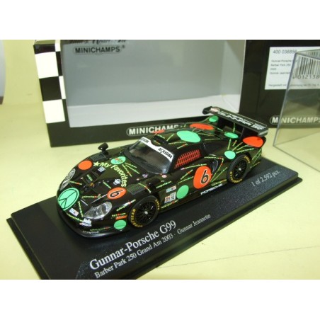 PORSCHE GUNNAR G99 BARBER PARK 250 NÂ°6 GRAN AM 2003 MINICHAMPS 1:43